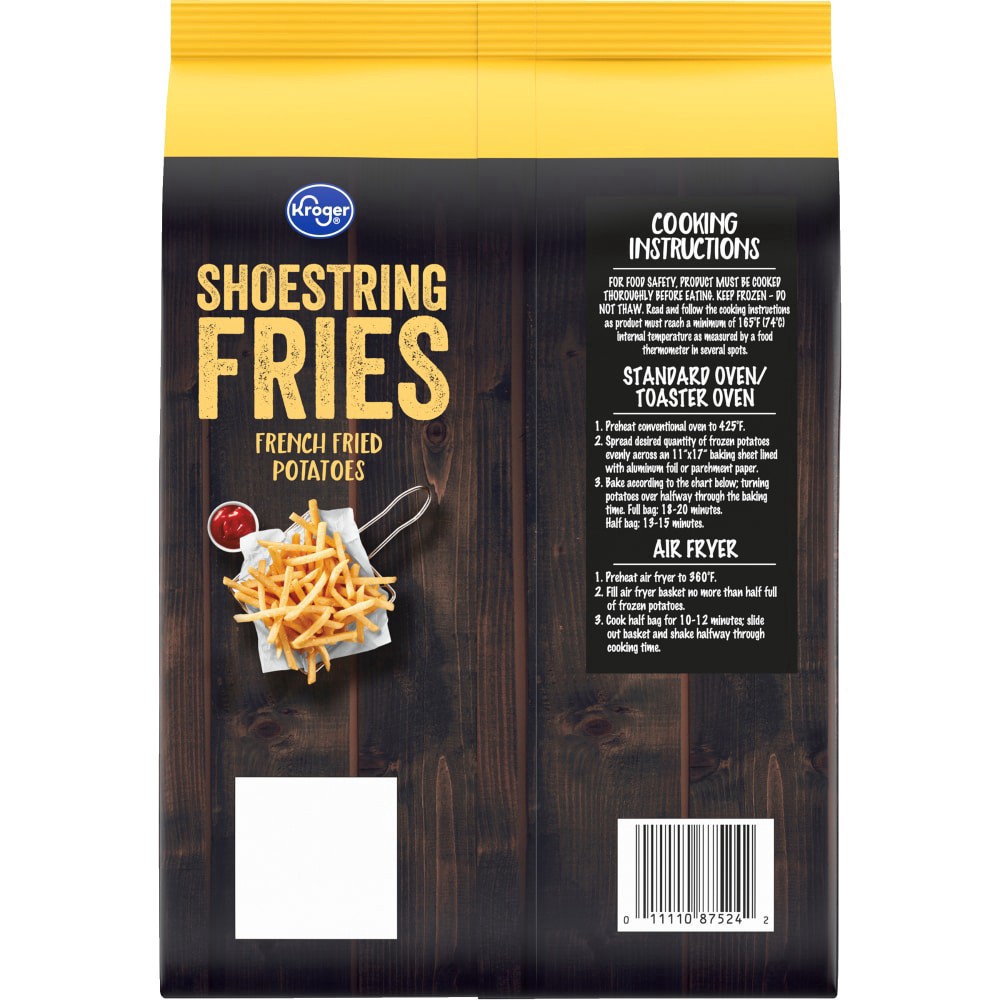 slide 4 of 4, Kroger Shoestring Fries, 28 oz