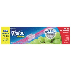 Ziploc Slider Gallon Storage Bag 18 Ct
