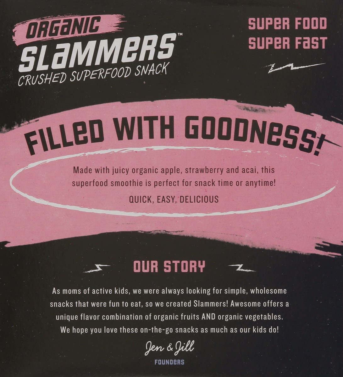 slide 2 of 9, Slammers Organic Slammers Superfood Snack Awesome Fruit & Veggie Pouches - 3.17oz 4pk, 4 ct; 3.17 oz