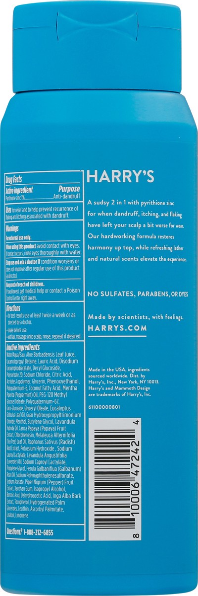 slide 5 of 9, Harry's Anti-Dandruff 2 In 1 Shampoo & Conditioner 14 fl oz Bottle, 14 fl oz