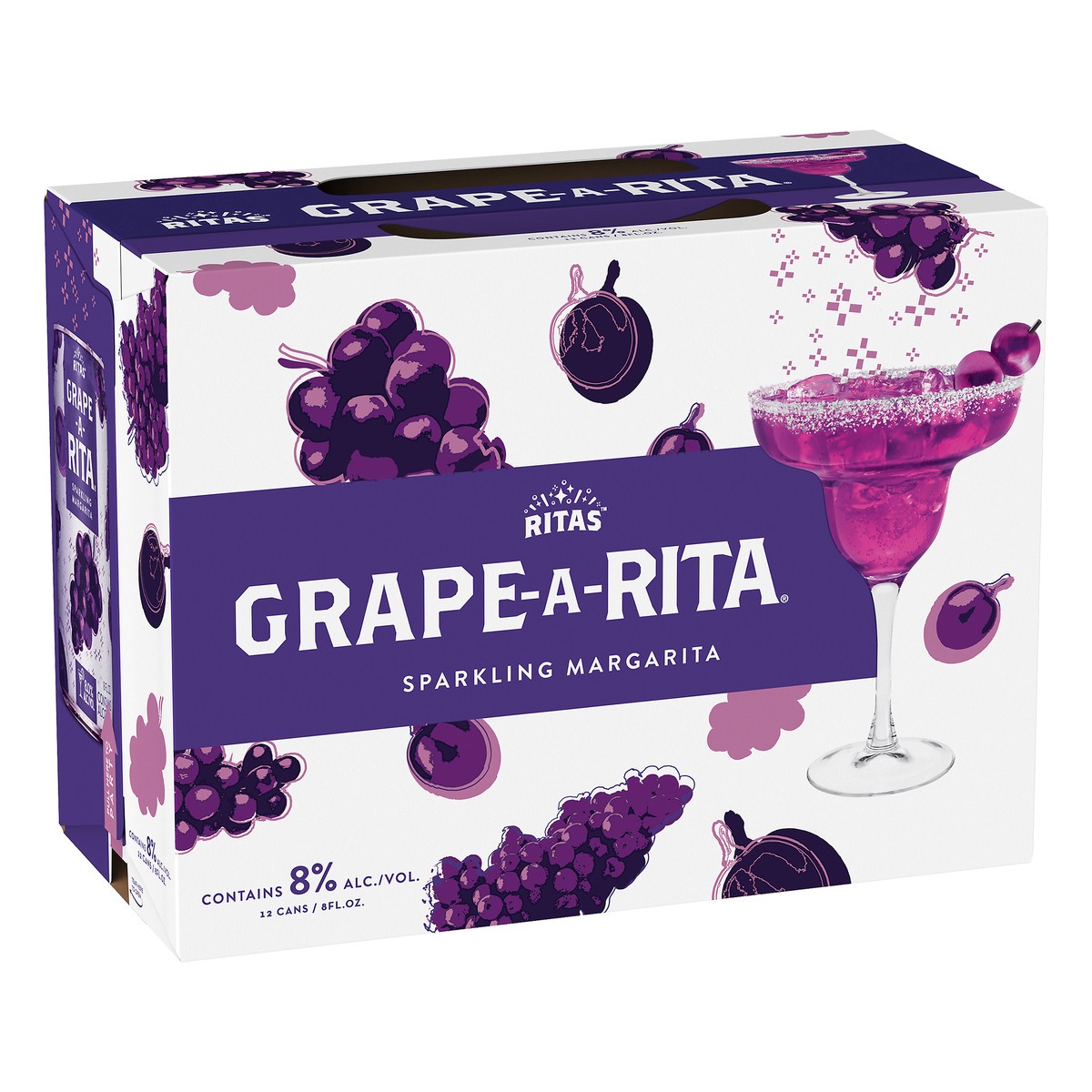 slide 8 of 8, RITAS Grape-A-Rita Sparkling Margarita 12 ea, 12 ct; 8 fl oz