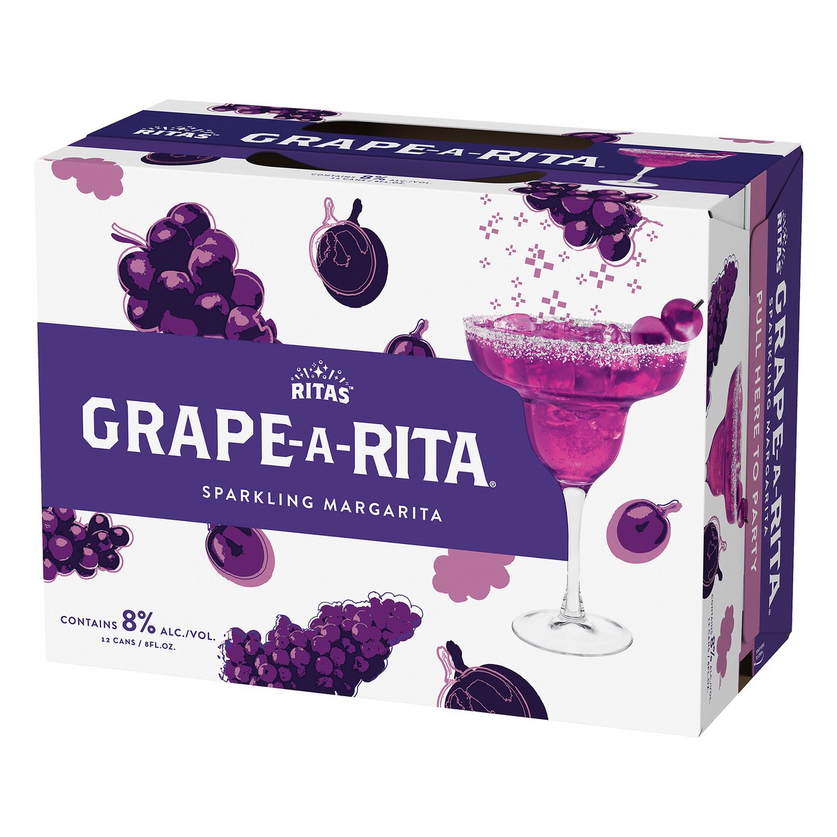 slide 4 of 8, RITAS Grape-A-Rita Sparkling Margarita 12 ea, 12 ct; 8 fl oz