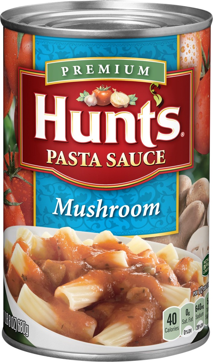 slide 2 of 2, Hunt's Mushroom Pasta Sauce, 24 oz, 24 oz