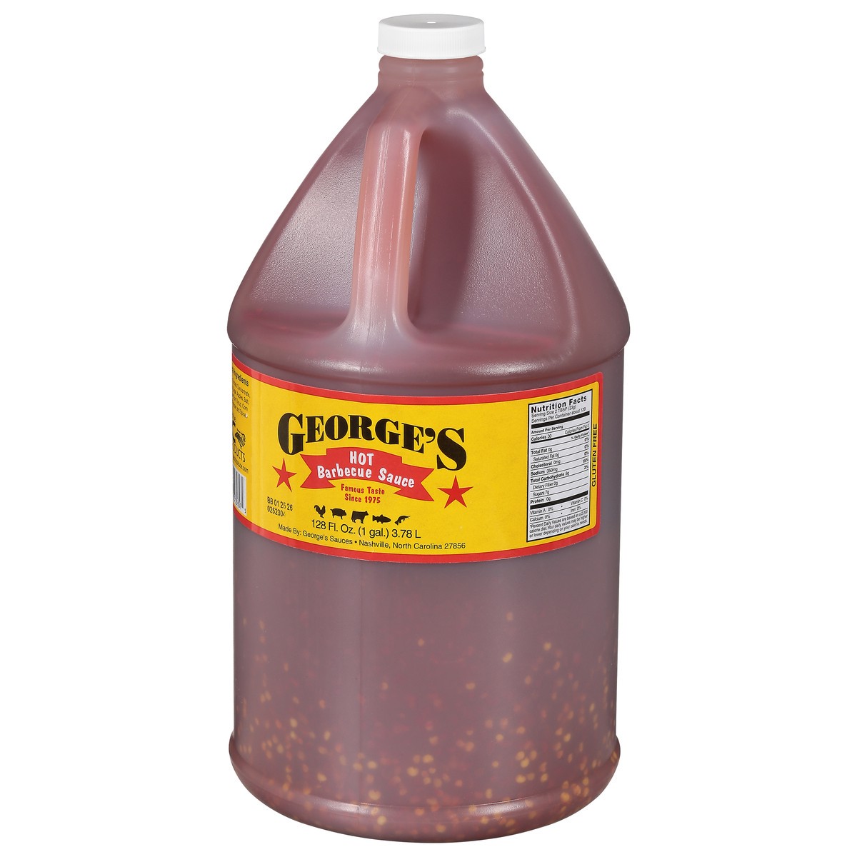 slide 8 of 11, George's Barbecue Sauce 128 oz, 128 oz