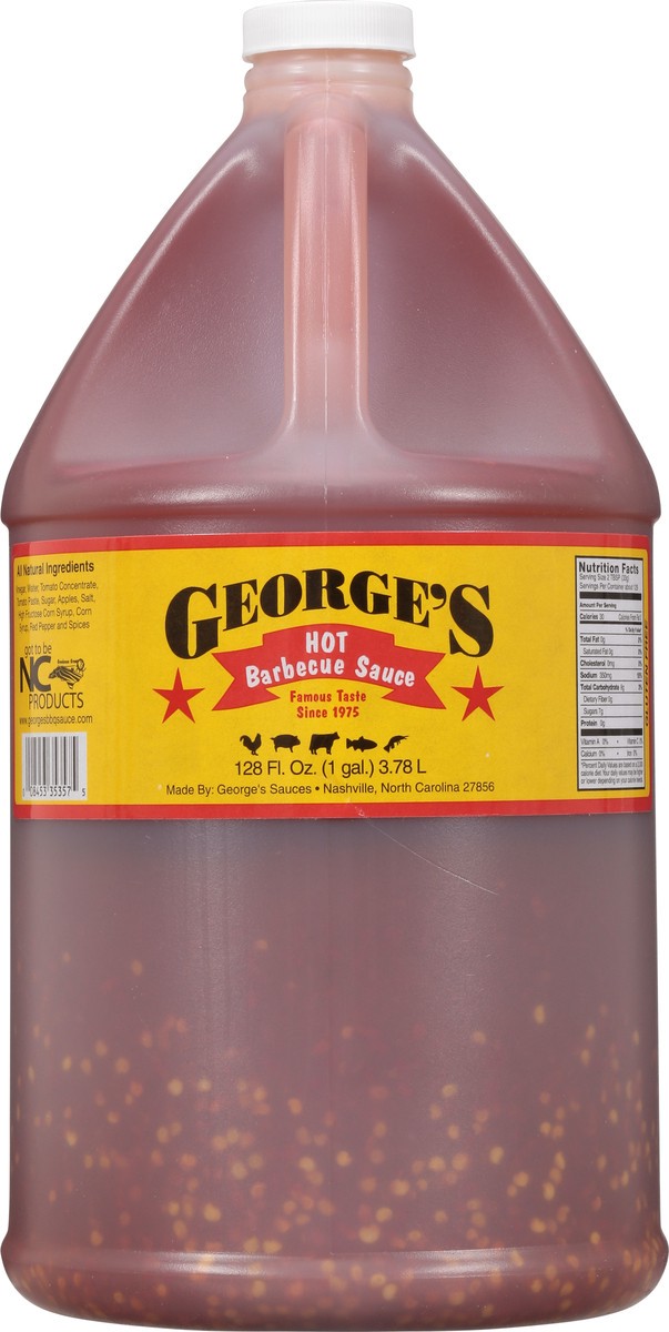 slide 3 of 11, George's Barbecue Sauce 128 oz, 128 oz