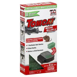 Tomcat Mouse Killer Iii Bait Station And Refills - Black
