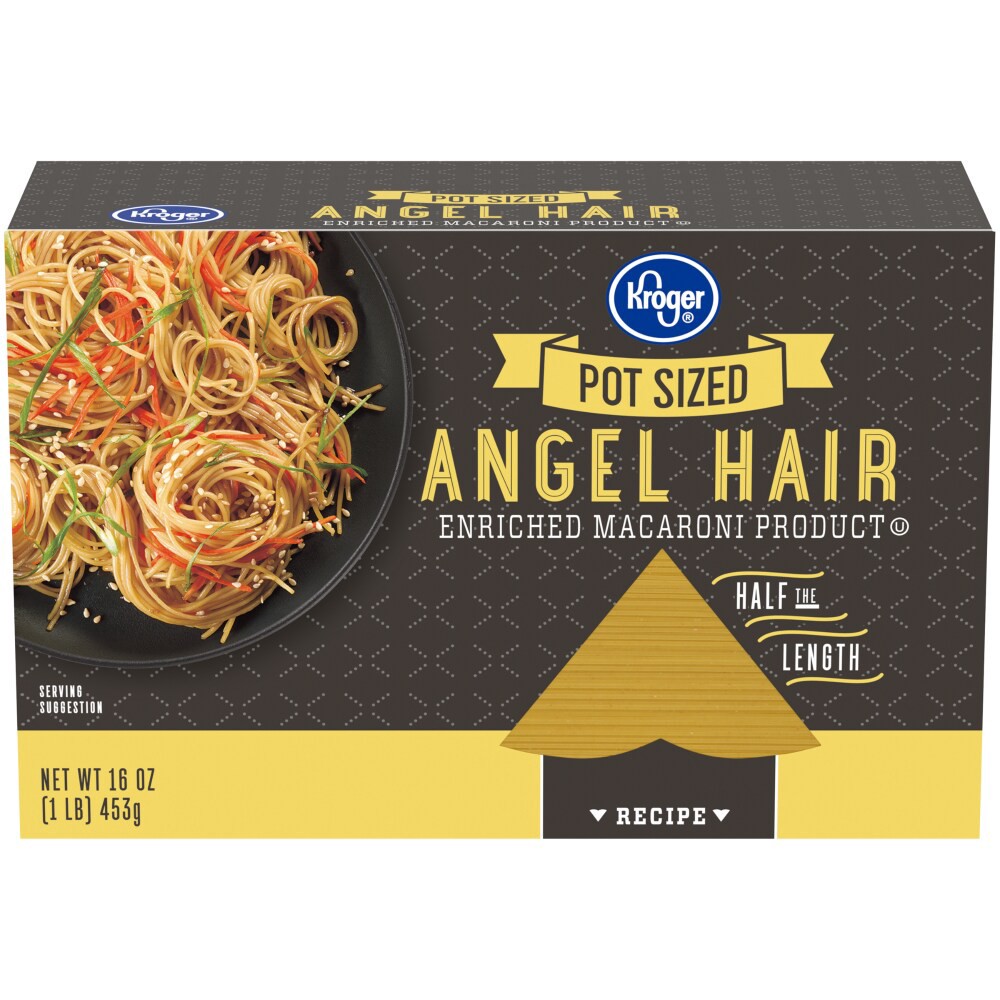 slide 1 of 6, Kroger Pot-Ready Angel Hair Pasta, 16 oz