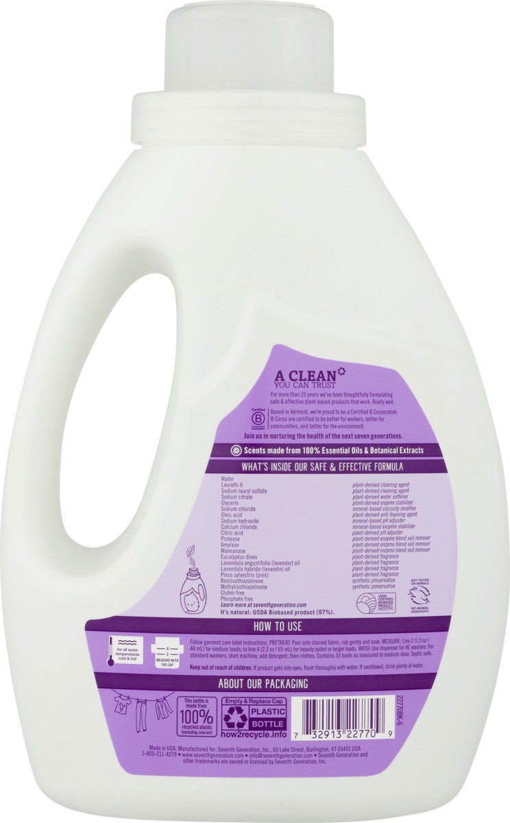 slide 4 of 9, SVG Liquid Laundry Detergent Lavender, 50 oz, 50 oz