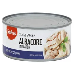 Raleys Raley's Albacore, Solid White, In Water 12 Oz