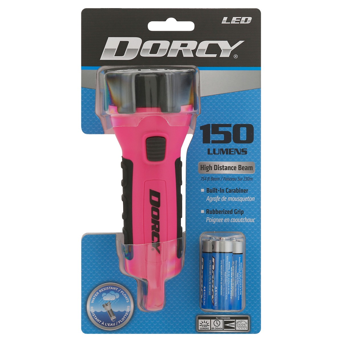 slide 1 of 9, Dorcy Floating Waterproof Flashlight Assorted, 1 ct