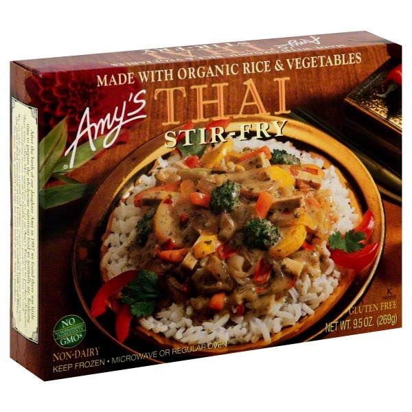 slide 1 of 1, Amy's Thai Stir Fry, 9.5 oz