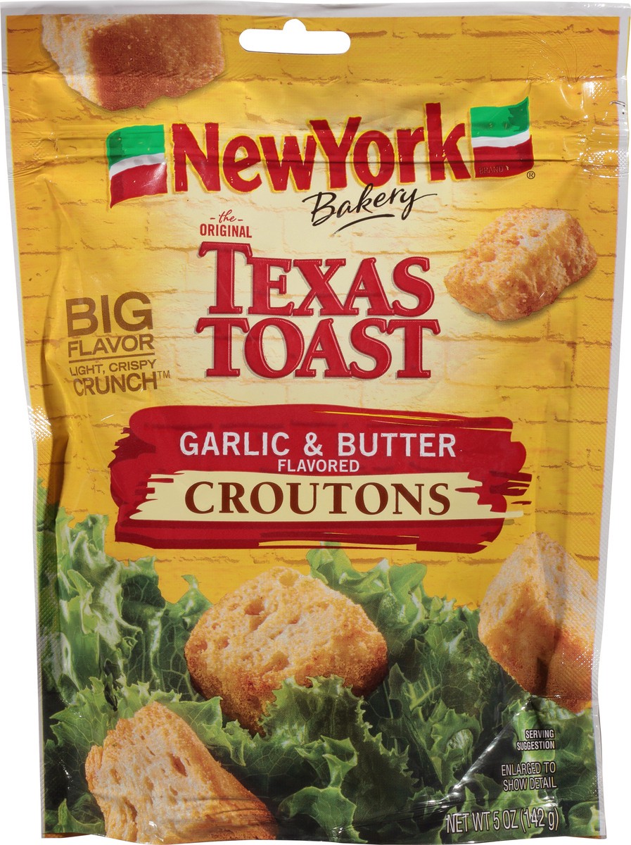 slide 1 of 13, New York Texas Toast Garlic & Butter Flavored Croutons 5 oz, 5 oz