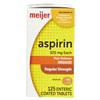 slide 14 of 29, Meijer Enteric Coated Aspirin, 325 mg, 125 ct