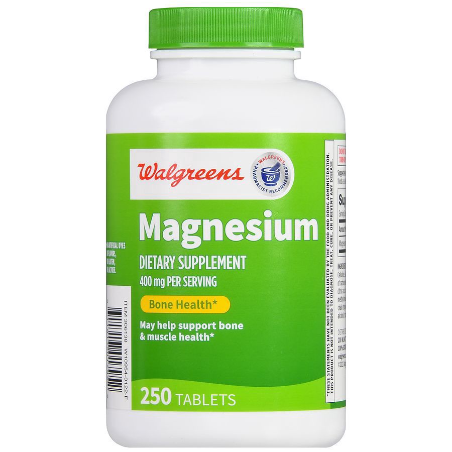 slide 4 of 5, Walgreens Magnesium 400 mg, 250 ct