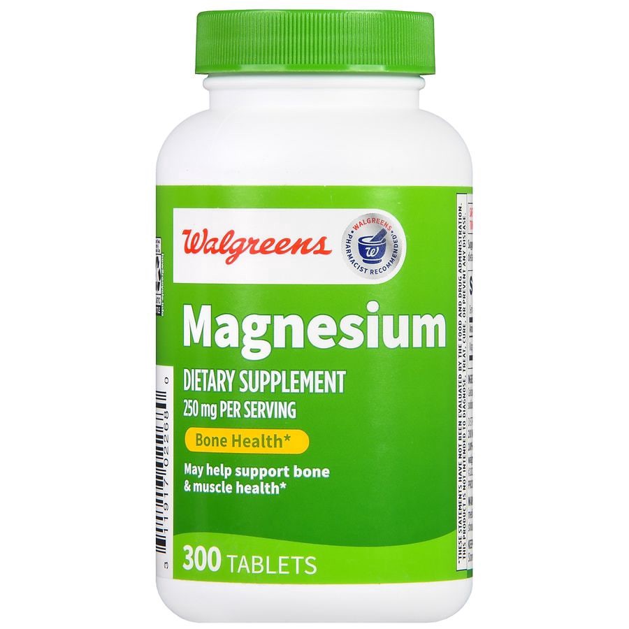 slide 4 of 5, Walgreens Magnesium 250mg, 300 ct