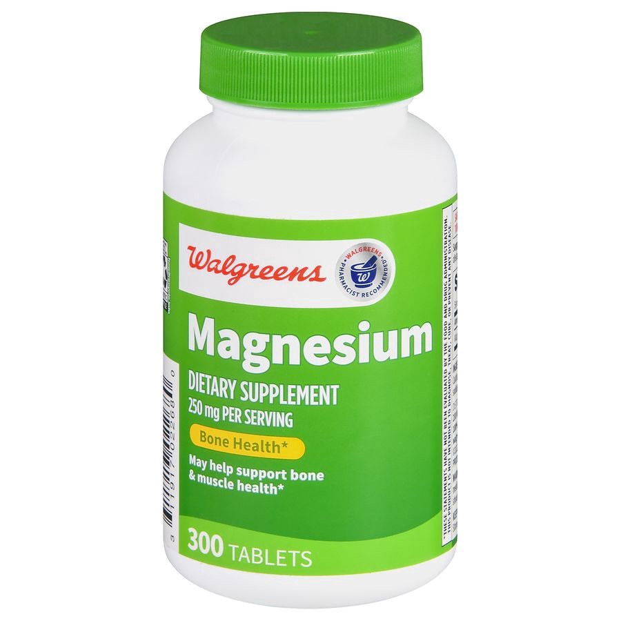 slide 1 of 5, Walgreens Magnesium 250mg, 300 ct