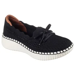 Skechers Women's Wilshire Blvd. Knit Sail, Black, Size 9.5