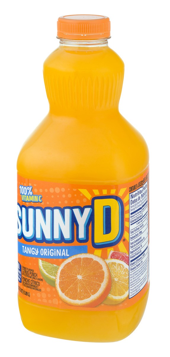 slide 3 of 11, Sunny D Sunnyd Tangy Original Orange Juice Drink, 64 Fl Oz Bottle, 64 oz