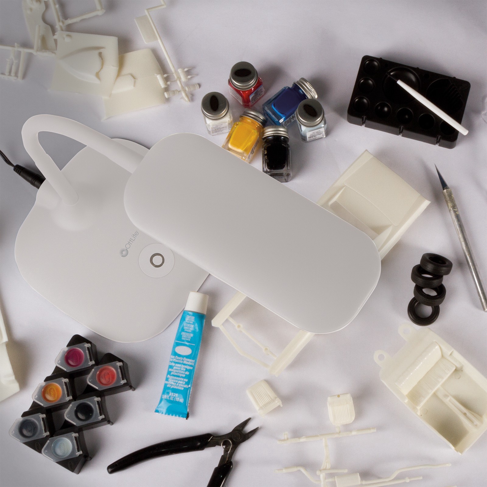 slide 8 of 8, Ott Lite LED Soft Touch Desk Lamp, 13.5 in