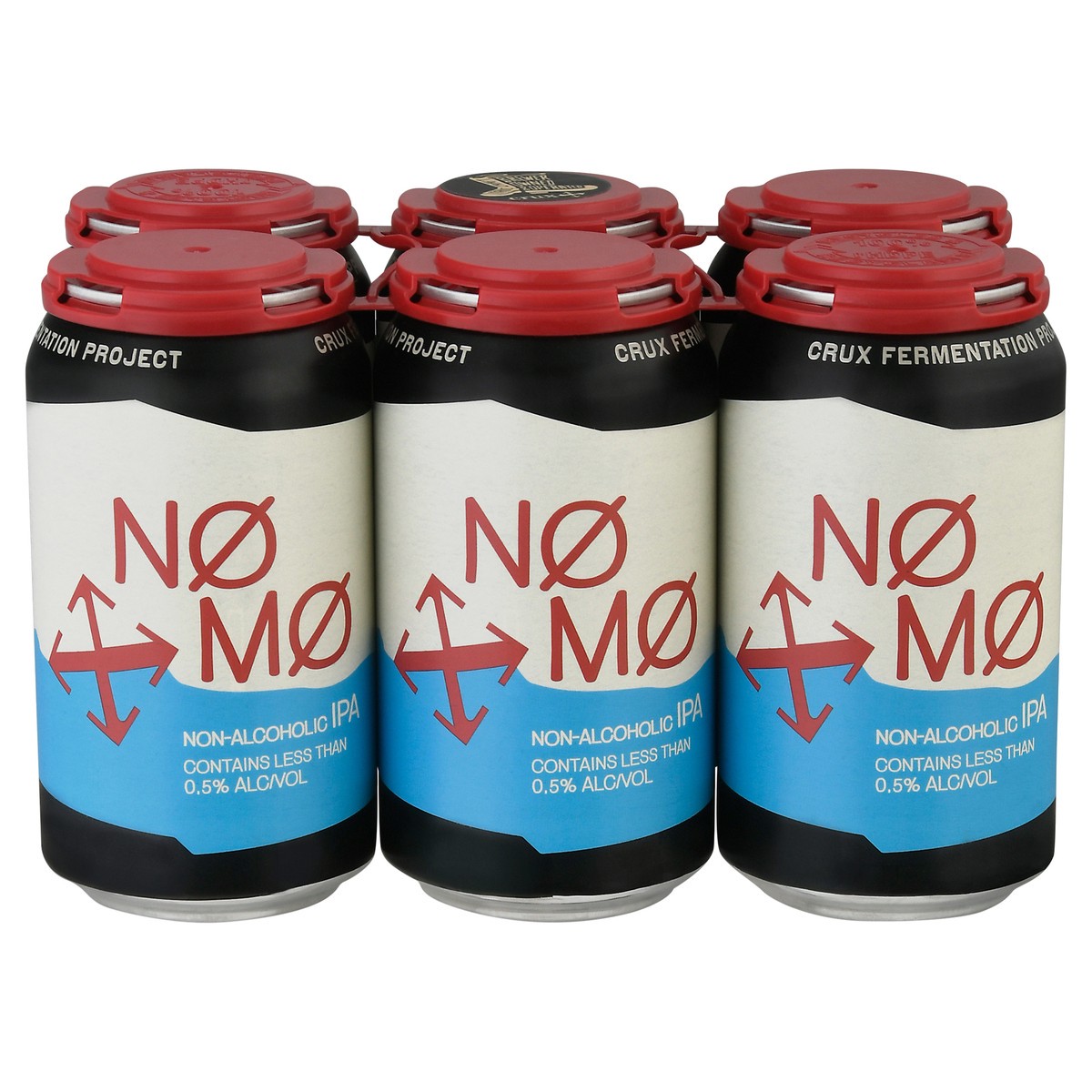 slide 9 of 11, No Mo Non-Alcoholic IPA River Refresher Beer 6 - 12 fl oz Cans, 6 ct; 12 fl oz