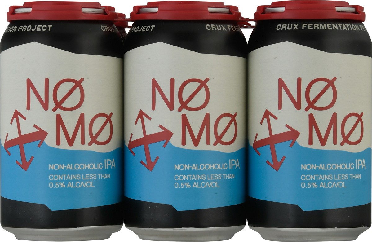 slide 6 of 11, No Mo Non-Alcoholic IPA River Refresher Beer 6 - 12 fl oz Cans, 6 ct; 12 fl oz