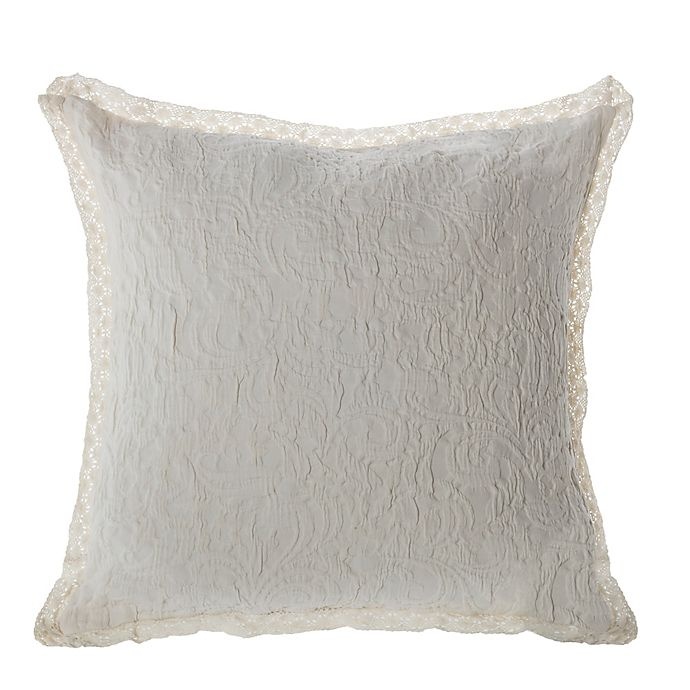 slide 1 of 1, Bridge Street Sierra European Pillow Sham - Ivory, 1 ct