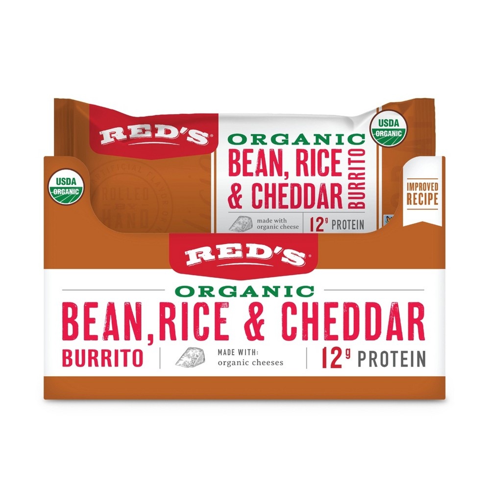 slide 4 of 4, Red's Bean, Rice & Cheese Burrito, 5 oz