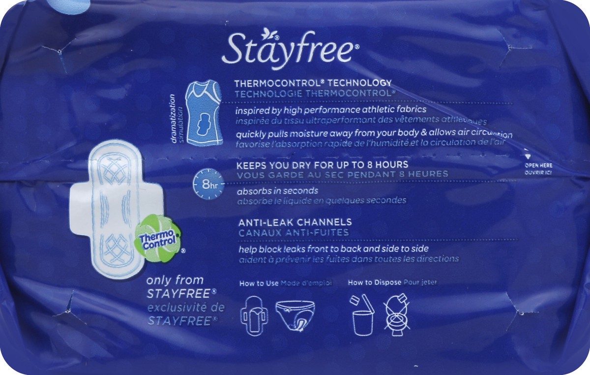 slide 6 of 6, Stayfree Maxi Pads 18 ea, 18 ct