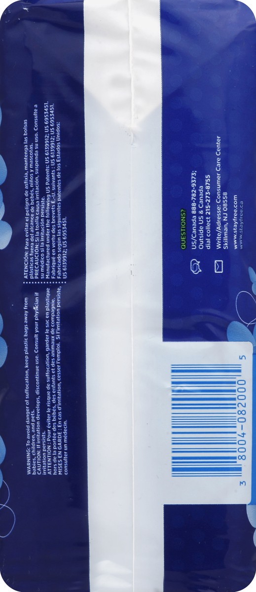 slide 5 of 6, Stayfree Maxi Pads 18 ea, 18 ct