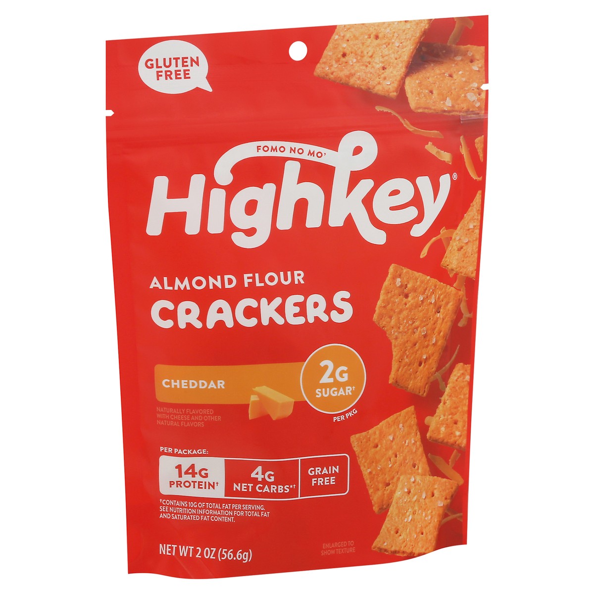 slide 5 of 9, HighKey Almond Flour Gluten Free Cheddar Crackers 2 oz, 2 oz