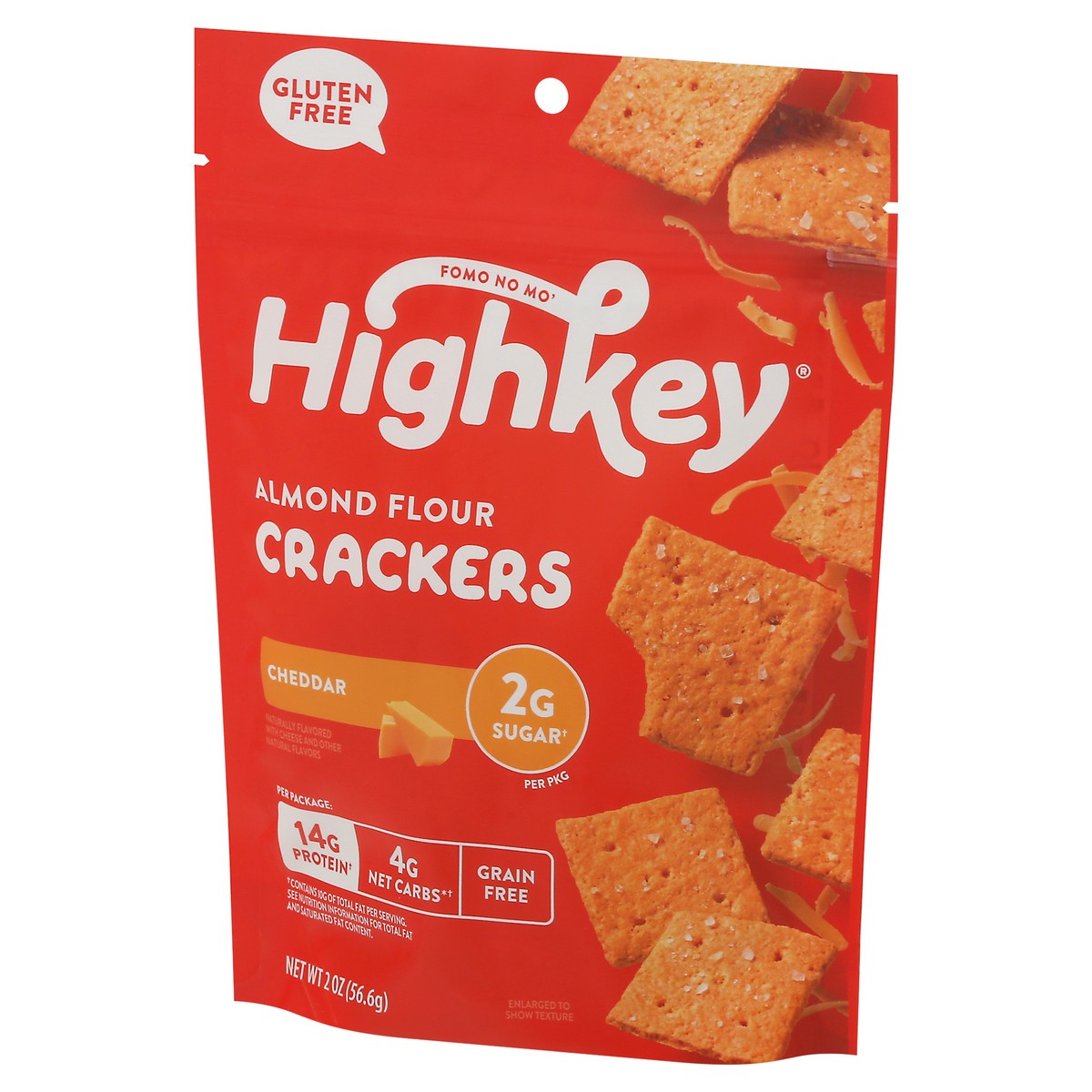 slide 9 of 9, HighKey Almond Flour Gluten Free Cheddar Crackers 2 oz, 2 oz