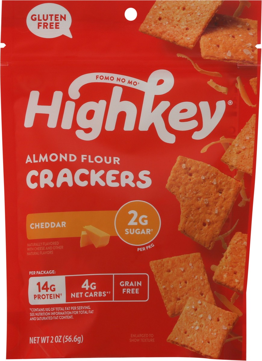 slide 7 of 9, HighKey Almond Flour Gluten Free Cheddar Crackers 2 oz, 2 oz
