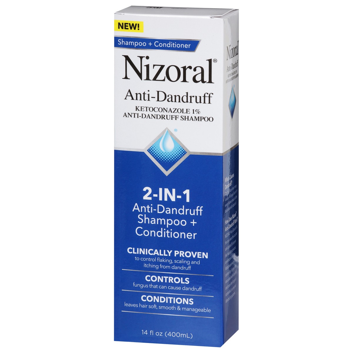 slide 12 of 14, Nizoral Anti-Dandruff 2-In-1 Shampoo & Conditioner, 14 Oz, 14 oz