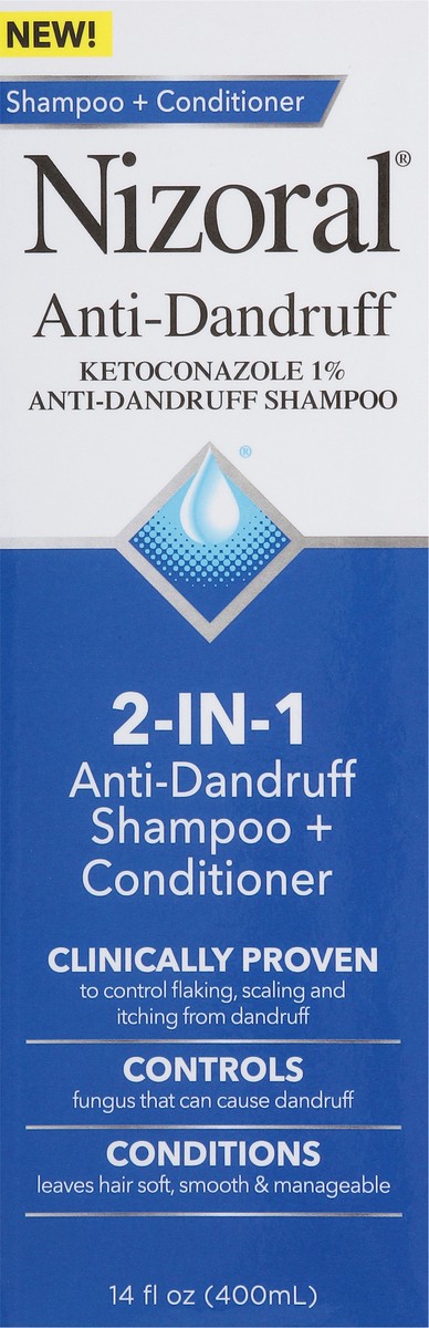 slide 2 of 14, Nizoral Anti-Dandruff 2-In-1 Shampoo & Conditioner, 14 Oz, 14 oz