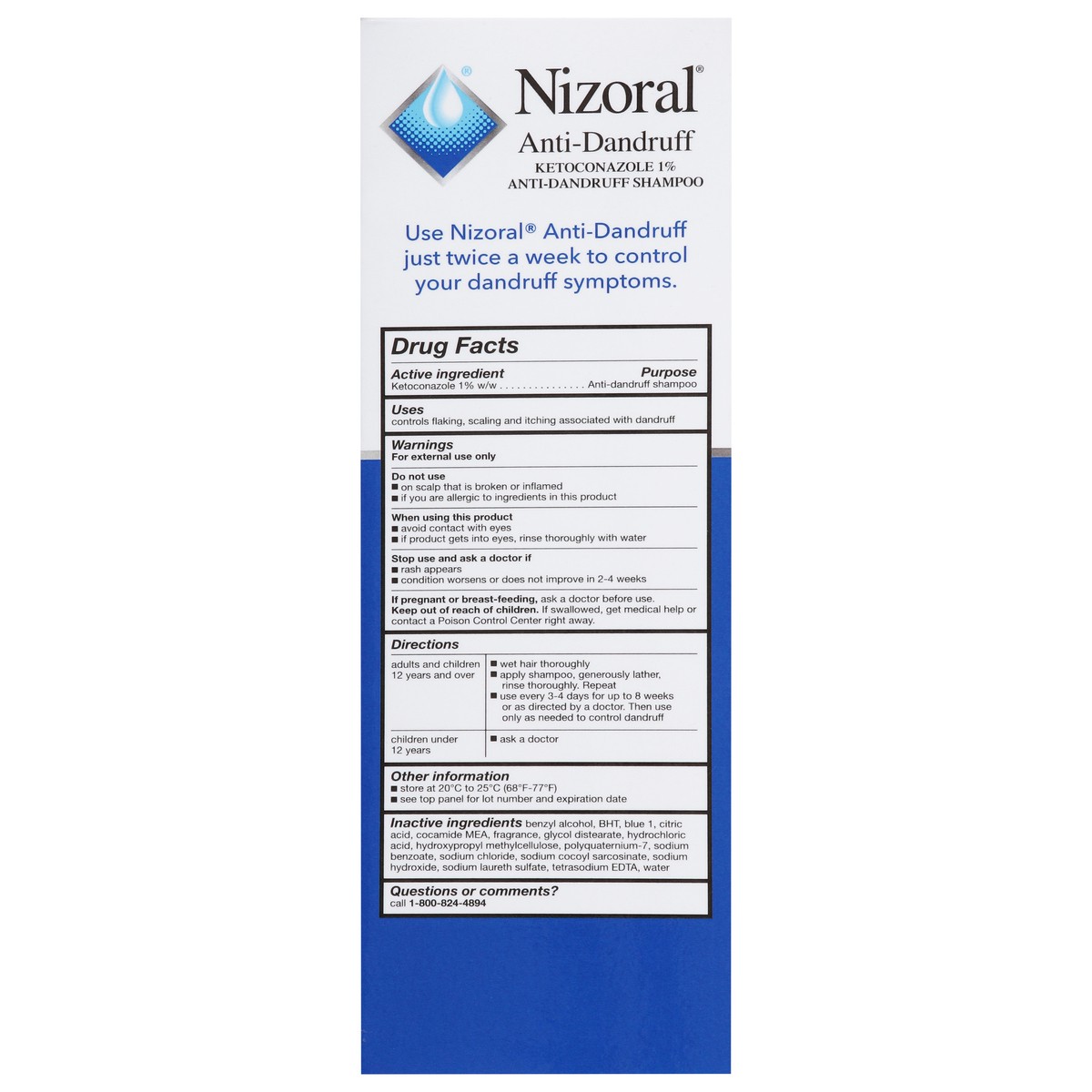 slide 13 of 14, Nizoral Anti-Dandruff 2-In-1 Shampoo & Conditioner, 14 Oz, 14 oz