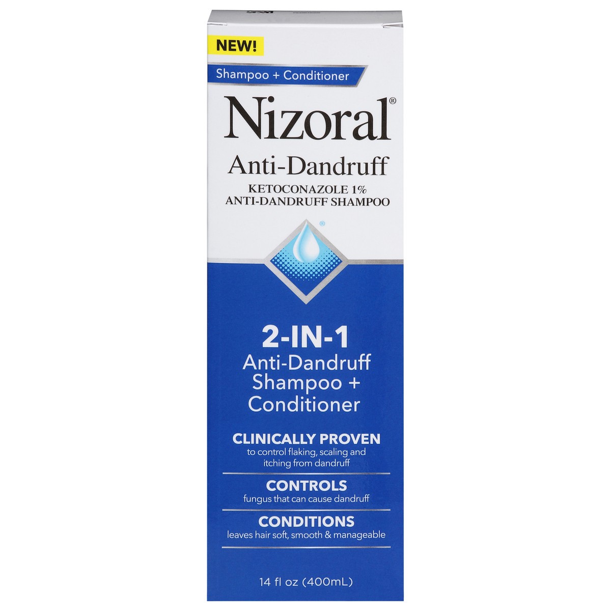 slide 11 of 14, Nizoral Anti-Dandruff 2-In-1 Shampoo & Conditioner, 14 Oz, 14 oz