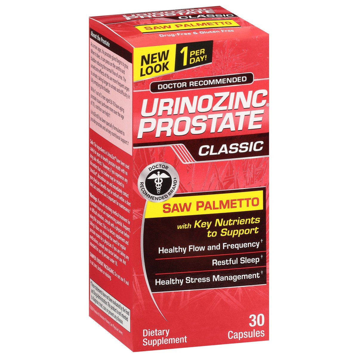 slide 11 of 13, Urinozinc Classic Prostate Health With Saw Palmetto Capsules, 1 ct