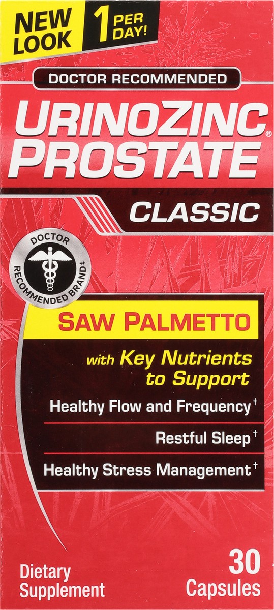 slide 13 of 13, Urinozinc Classic Prostate Health With Saw Palmetto Capsules, 1 ct