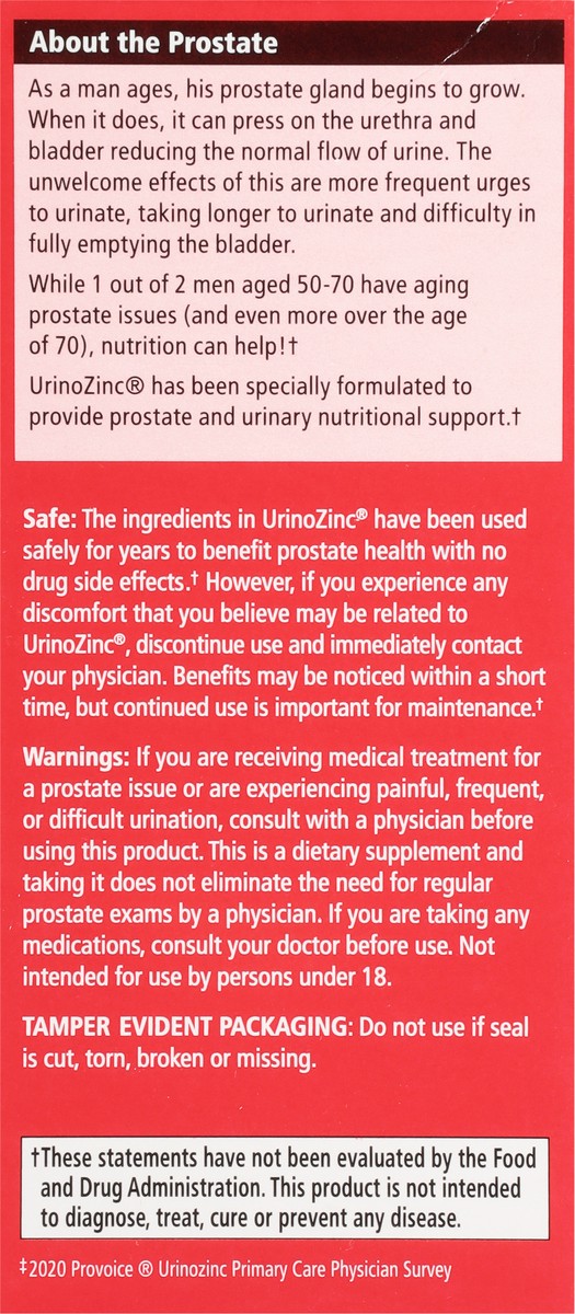 slide 8 of 13, Urinozinc Classic Prostate Health With Saw Palmetto Capsules, 1 ct