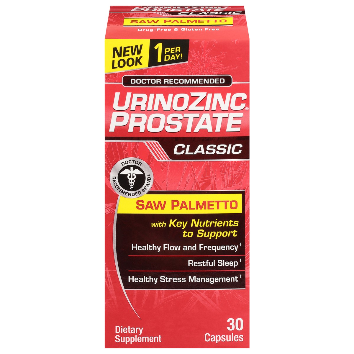 slide 1 of 13, Urinozinc Classic Prostate Health With Saw Palmetto Capsules, 1 ct