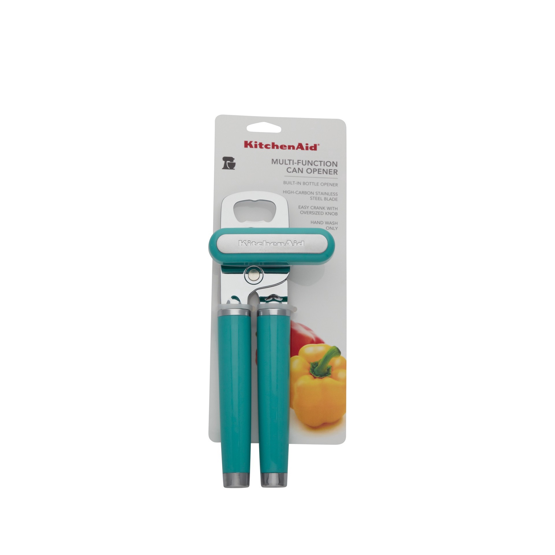 slide 2 of 5, KitchenAid Multi Function Can Opener Aqua Sky, 1 ct