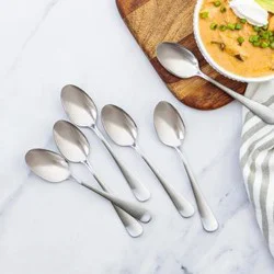 Hy-Vee Seasons Simplicity Satin Dinner Spoons, Set Of 6