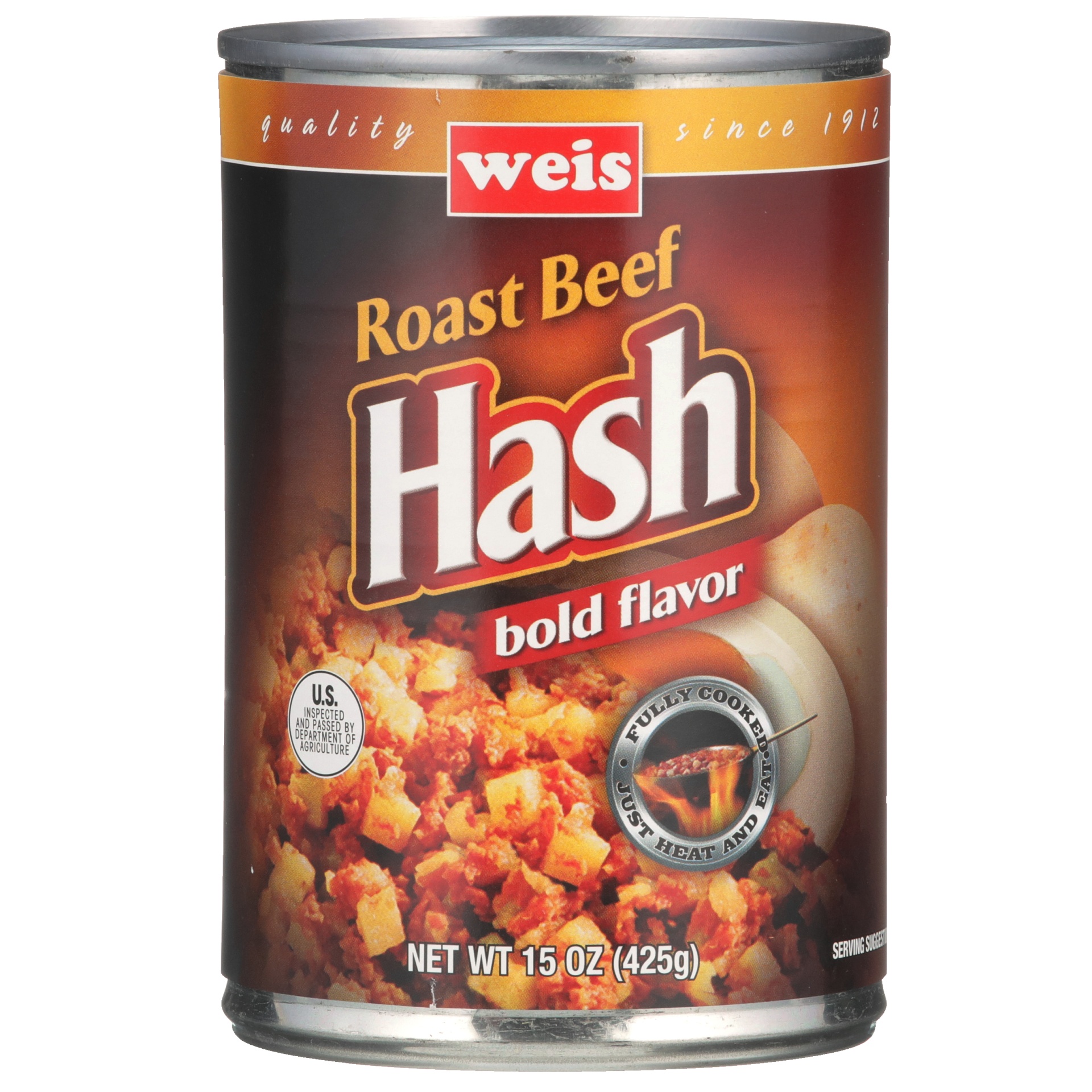 slide 1 of 6, Weis Quality Bold Flavor Roast Beef Hash, 15 oz