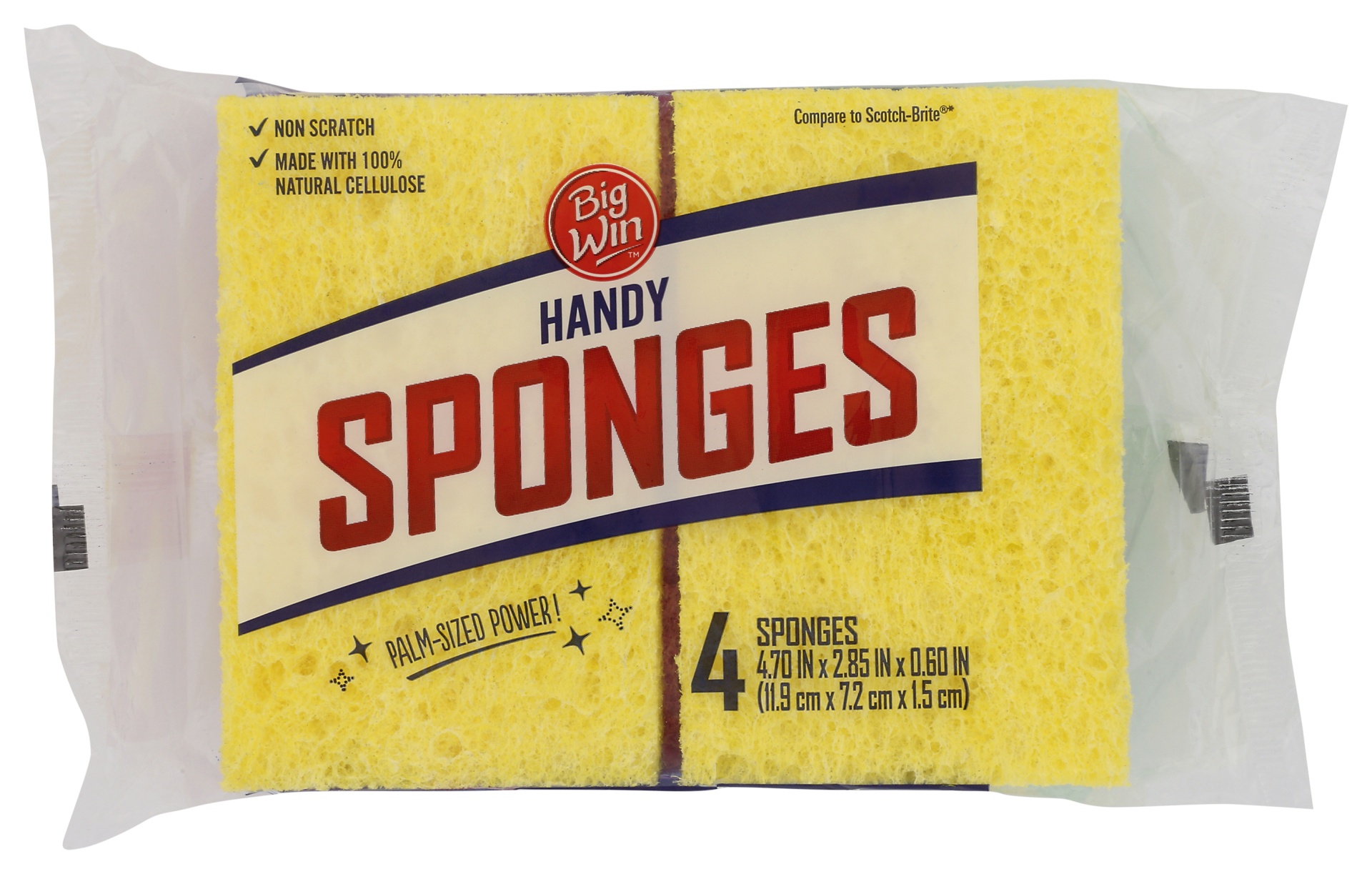 slide 1 of 2, Big Win Handy Sponge, 4 ct