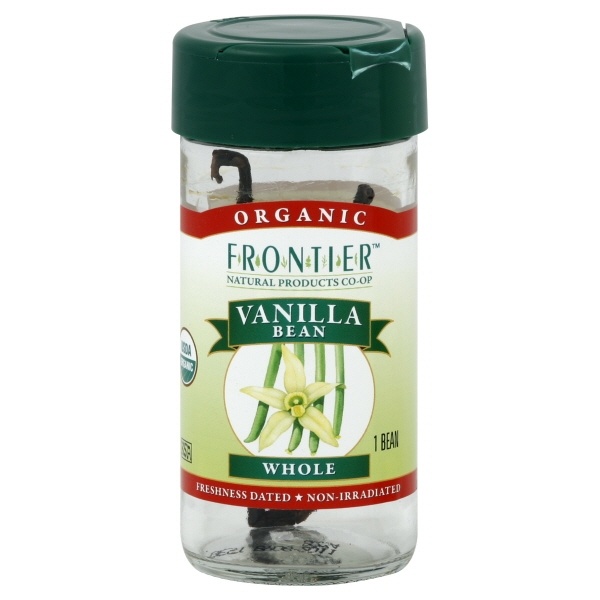 slide 1 of 1, Frontier Org Whole Vanilla Beans, 1 ct