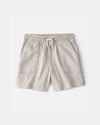 Carters Boys Twill Shorts - Light Khaki Beige 8
