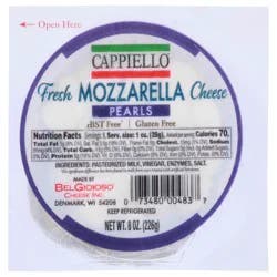 Cappiello Pearls Fresh Mozzarella Cheese 8 oz