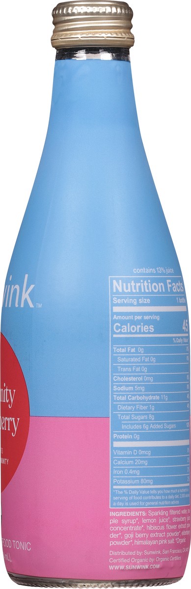 slide 9 of 13, Sunwink Immunity Strawberry Sparkling Tonic 12 fl oz, 12 fl oz