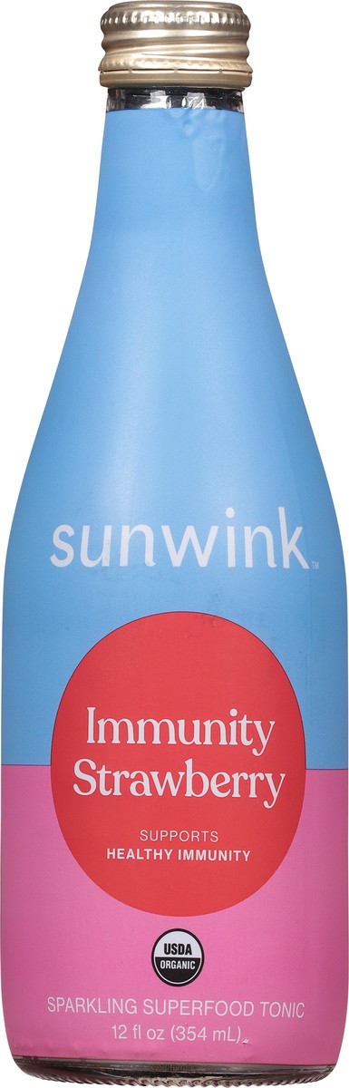 slide 11 of 13, Sunwink Immunity Strawberry Sparkling Tonic 12 fl oz, 12 fl oz
