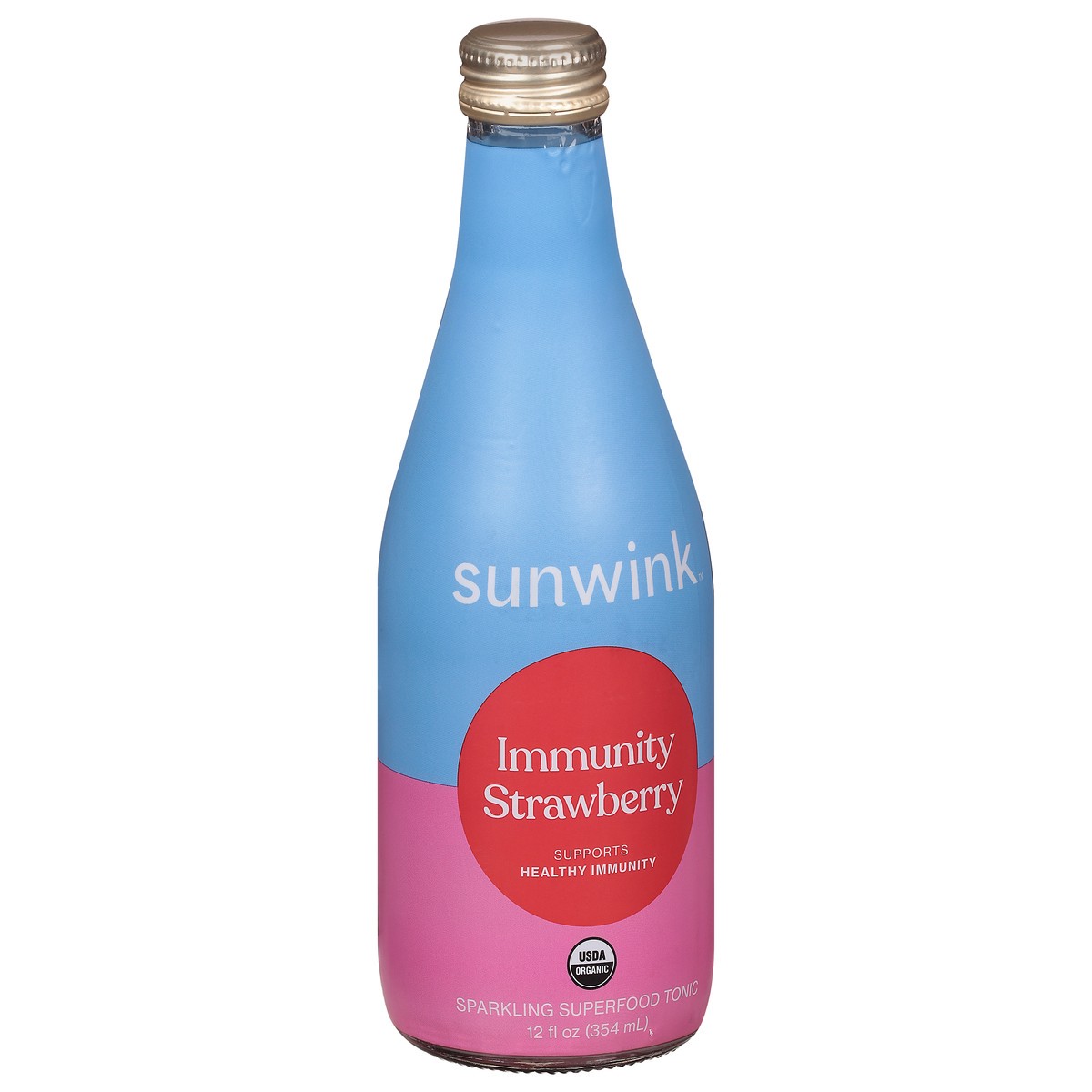 slide 7 of 13, Sunwink Immunity Strawberry Sparkling Tonic 12 fl oz, 12 fl oz